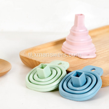 Kusina sambahayan silicone funnel seasoning wine funnel